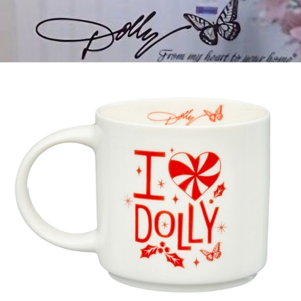 Dolly Parton, "I Love Dolly" Christmas Mug